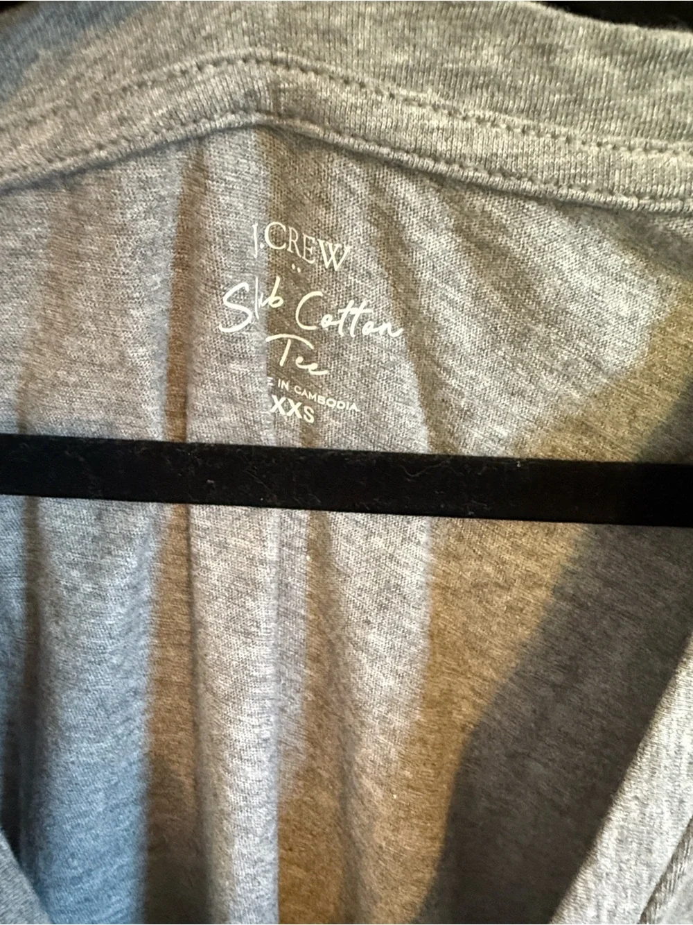 J. Crew gray v neck slub cotton tee